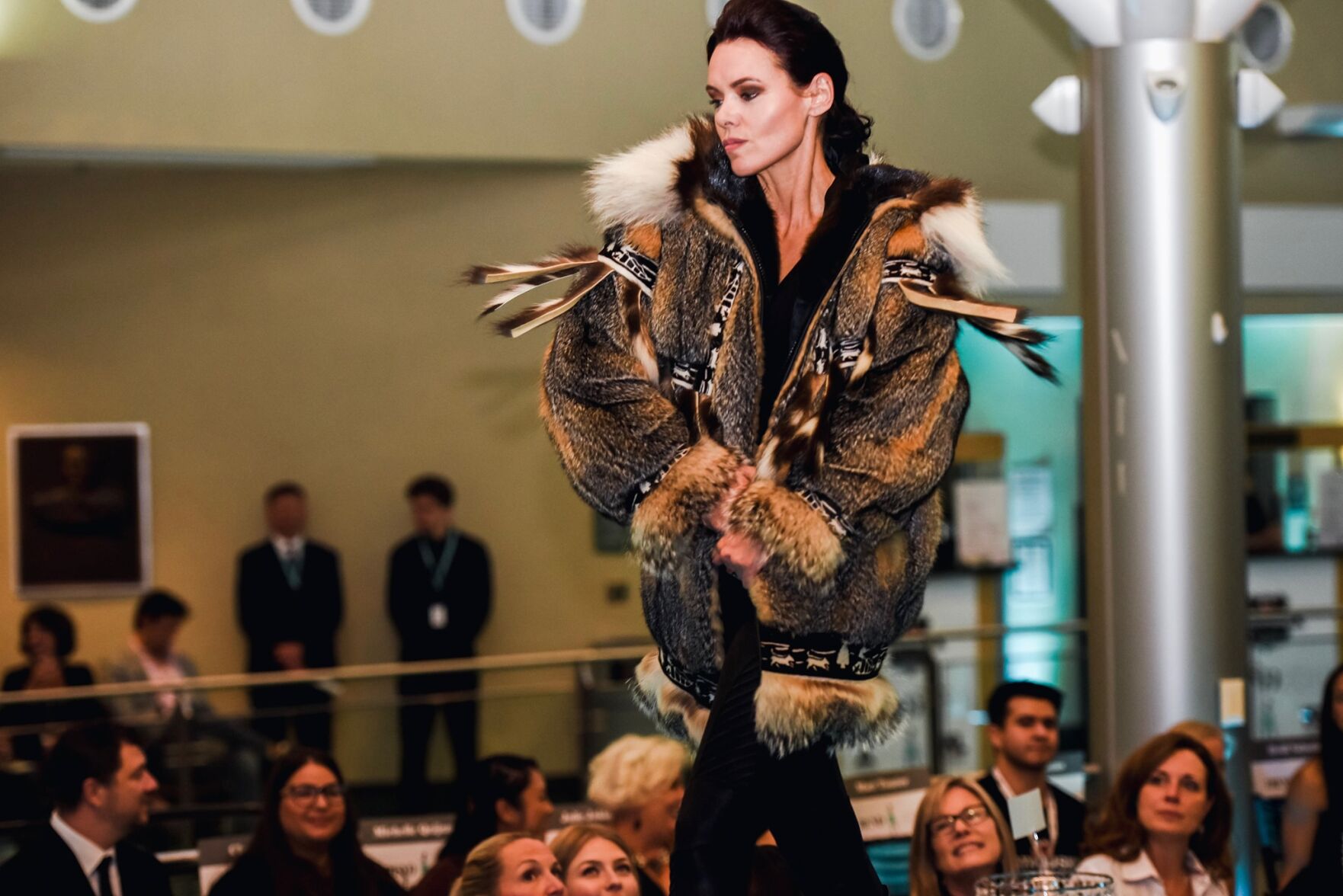 Robin 2019 Trend Fashion Show wearing a squirl skin parka by David Green Master Furrier.jpg